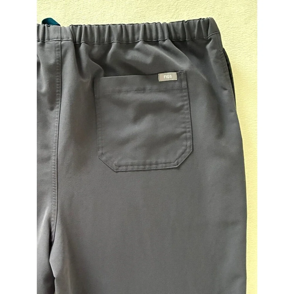 FIGS Technical Collection Scrub Pants Men’s XXL Short Gray Stretch Straight Leg
